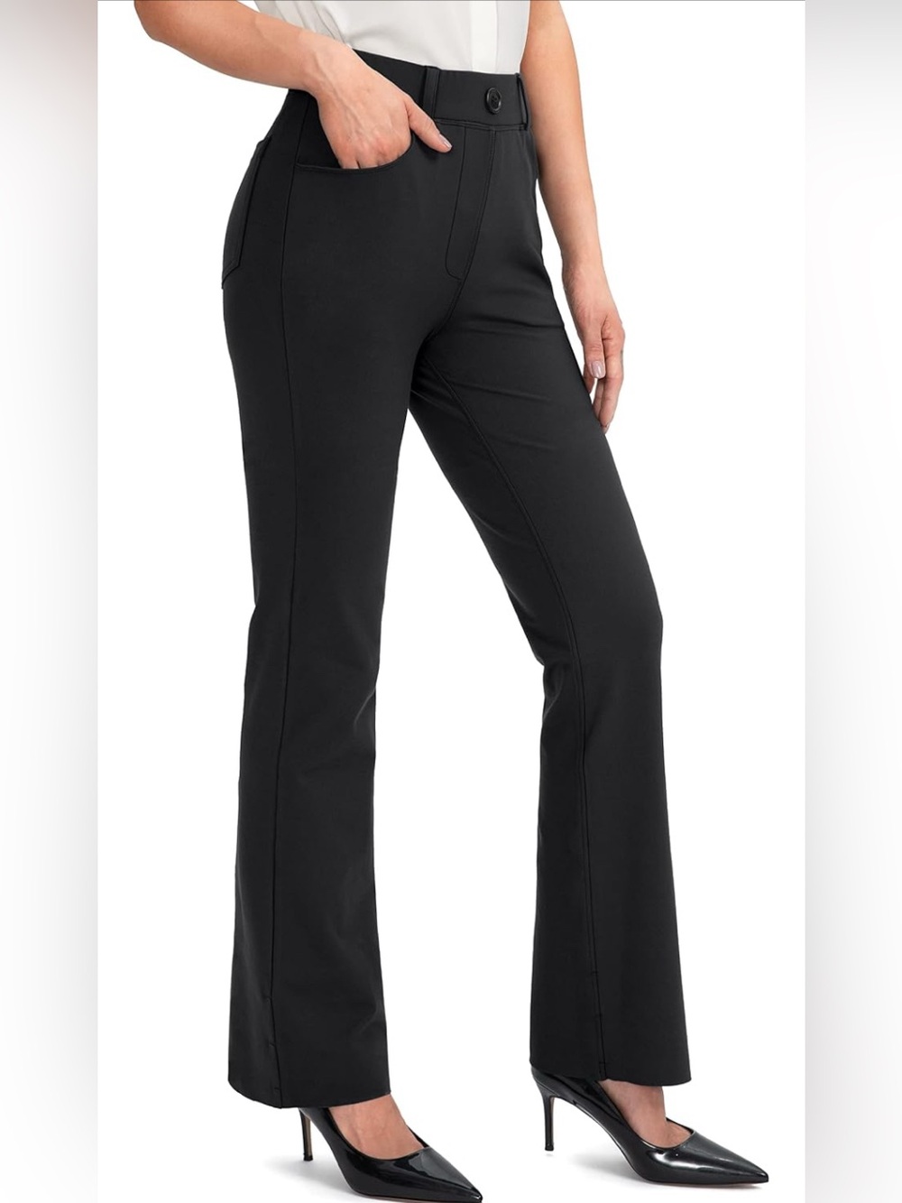 NWT Rammus black yoga bootcut work pants size XL